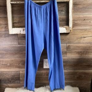 K Woman Womens Floral Textured Elastic Waist Beaded Fringed Hemline Size 22W